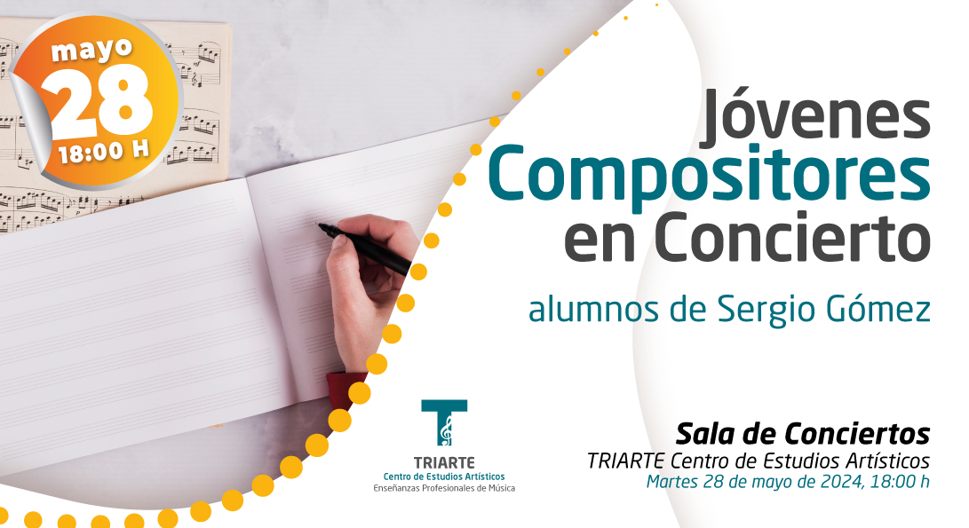 Hoy alumnos de TRIARTE interpretarán piezas (estrenos absolutos) de los compañeros de la asignatura de Composición